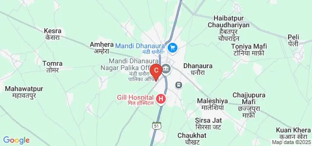 Yameen Mohammad Saifi Degree College, Amroha Map