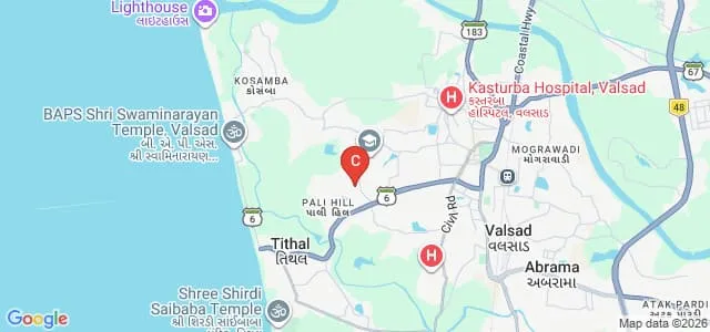 Shah NH Commerce College, Valsad Map