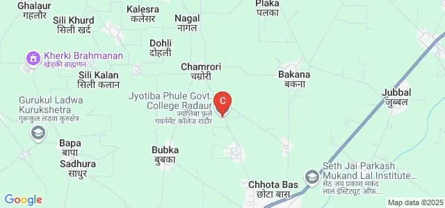 Jyotiba Phule Government College, Radaur Map
