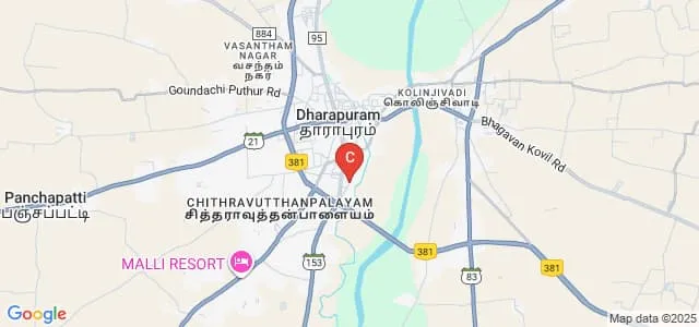 Sara Nursing College, Tirupur Map