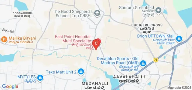 East Point College of Physiotherapy, Bengaluru Map