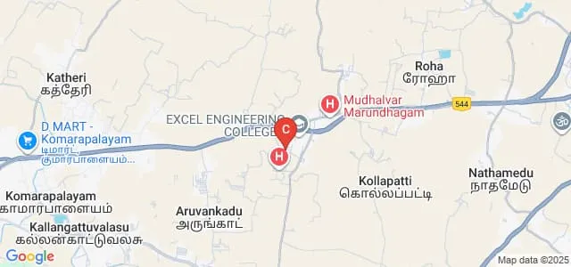 Excel Polytechnic College, Namakkal Map