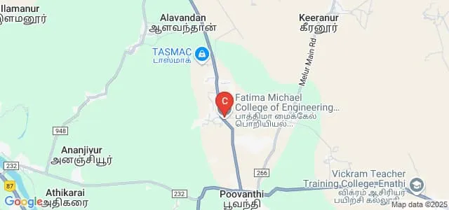 Fatima Michael College of Engineering and Technology, Madurai Map