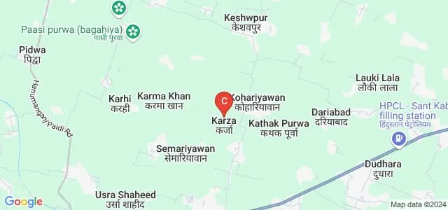 Awadh Center of Education for Women, Khafaja Map