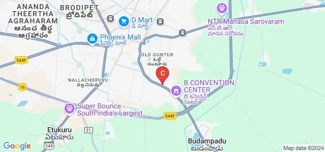 Andhra Muslim College of Diploma in Education, Guntur Map