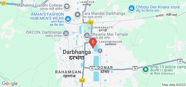Chandradhari Mithila Law College, Darbhanga Map