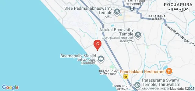 College of Engineering, Muttathara Map