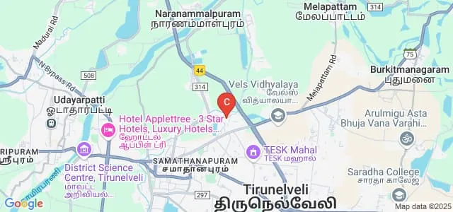 Sardar Rajas College of Nursing, Tirunelveli Map