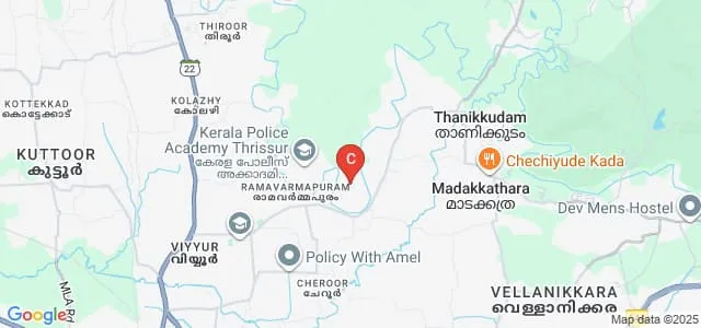 ELIMS College of Pharmacy, Thrissur Map