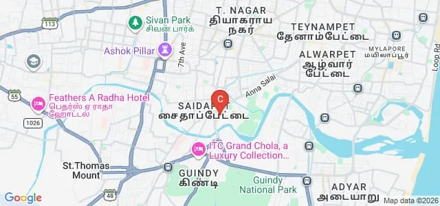 Mother Teresa Women's University Research and Extension Centre, Teachers Training College Campus, Saidapet Map