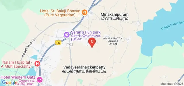 Nadar Saraswathi College of Arts and Science, Theni Map