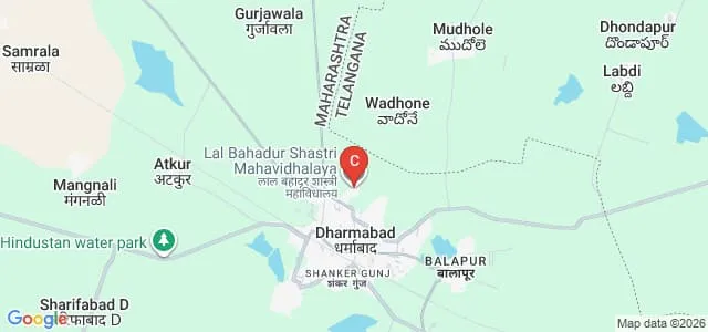 Dharmabad Shikshan Sanstha's Lal Bahadur Shastri Mahavidyalaya, Dharmabad Map