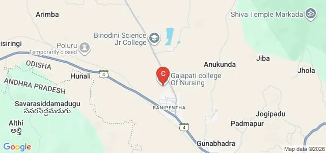 Gajapati College of Nursing, Parlakhemundi Map