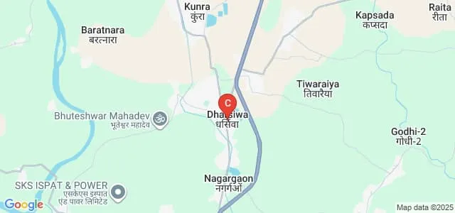 Government Pt Shyamacharan Shukla College, Dharsiwa Map
