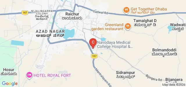 Navodaya College of Education, Raichur Map
