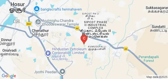 MGR College, Hosur Map