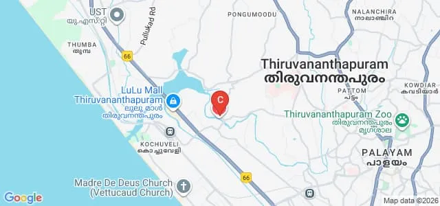 KIMS College of Nursing, Thiruvananthapuram Map