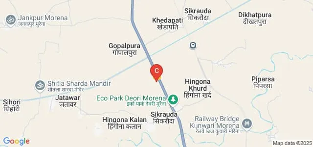 SRD College, Morena Map