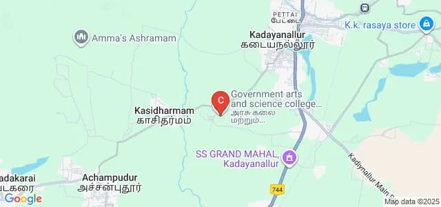 Manonmaniam Sundaranar University Constituent College of Arts and Science, Kadayanallur Map