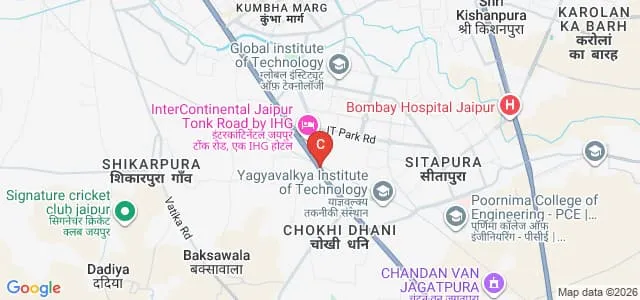 Mahatma Gandhi College of Pharmaceutical Science, Jaipur Map