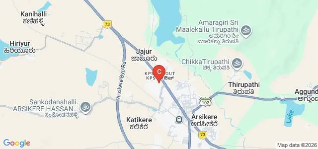 Anantsadvidya College of Education, Hassan Map