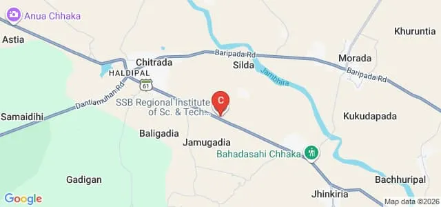 SSB Regional Institute of Science and Technology, Chitrada Map