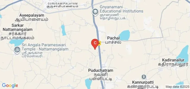 Paavai College of Nursing and Research, Namakkal Map