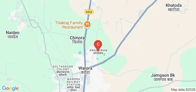 Anand Niketan College of Science Arts and Commerce, Warora Map