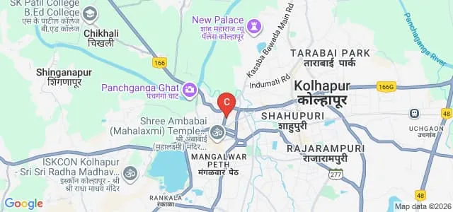 Venutai Yashwantrao Chavan Homeopathic Medical College and Hospital, Kolhapur Map