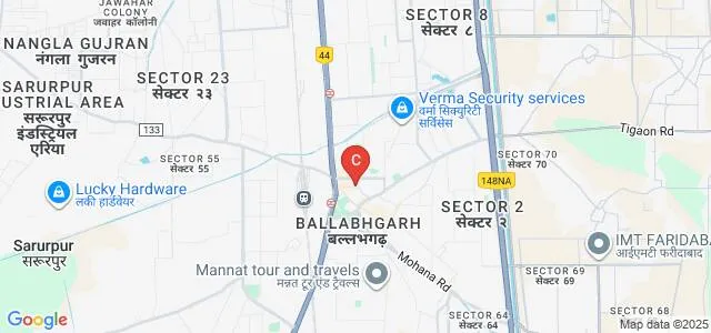 Satya Group of Institutions, Faridabad Map