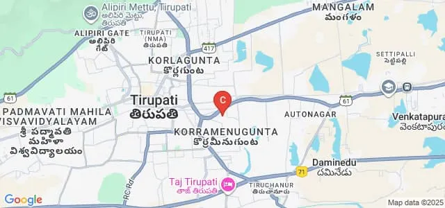 Dr Ambedkar Global Law Institute, Tirupati Map