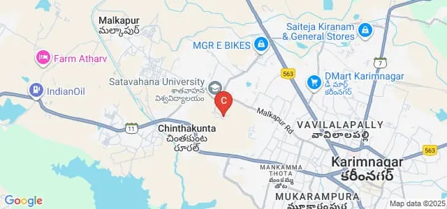 University College of Commerce and Business Management, Satavahana University, Karimnagar Map