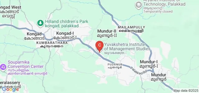 Yuvakshetra Institute of Management Studies, Mundur Map