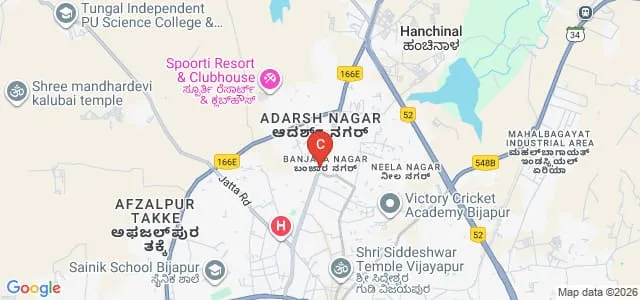 Vedant BCA and B Com College, Vijayapura Map