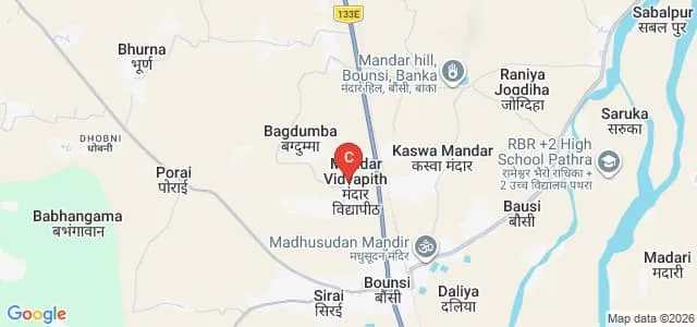 Adwaita Mission Training College, Banka Map