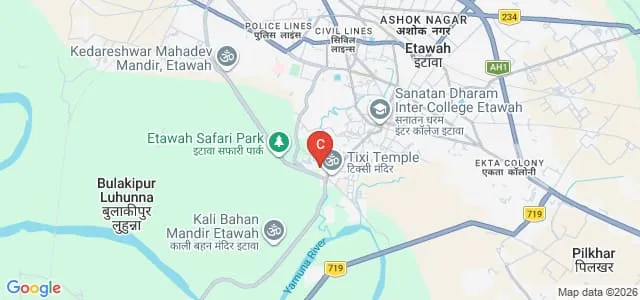Saraswati Mahavidyalaya, Etawah Map