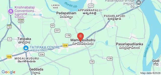 DVR And DS Memorial Deepthi BEd College, East Godavari Map