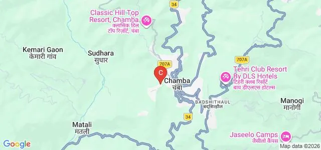 Annpurna Food Craft Institute, Chamba Map