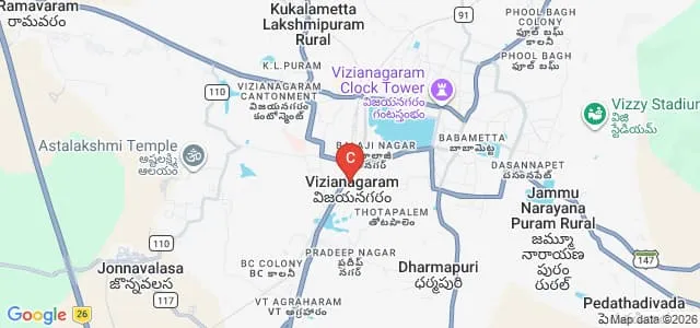 Sri Chaitanya Degree and PG College, Vizianagaram Map