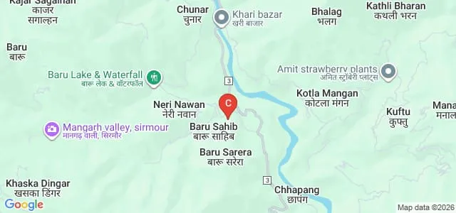 Akal College of Nursing, Sirmour Map