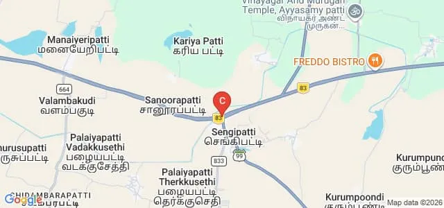 Gnanam School of Business, Sengipatti Map