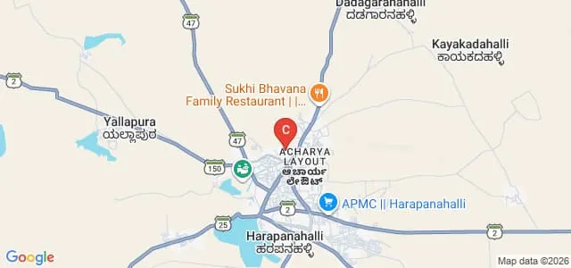 TMAES College of Education, Haveri Map