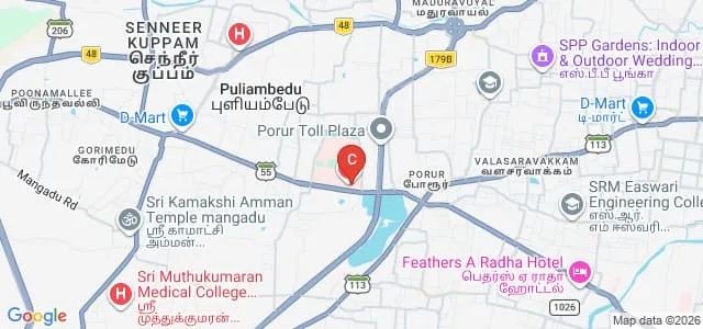 Sri Ramachandra Faculty of Physiotherapy, Chennai Map