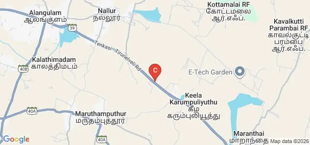 Aladi Aruna College of Nursing, Tirunelveli Map