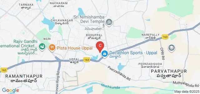 Aurora's Post Graduate College MCA, Uppal Map