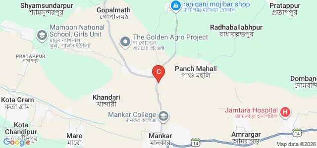 Mankar Institute of Education and Research, Burdwan Map