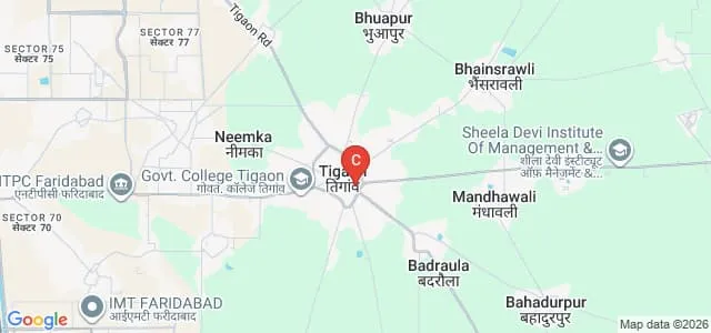 Dehat Vikas Institute of Education and Technology, Faridabad Map