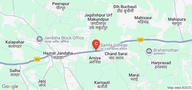 Muneshwar Singh Muneshwari Samta College, East Champaran Map