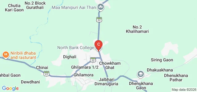 North Bank College, Lakhimpur Map