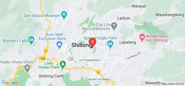 Goodwill College, Shillong Map